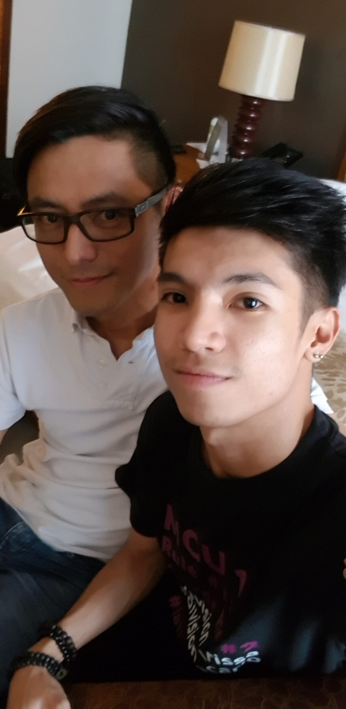 Our first selfie together. July 11, 2019